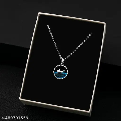 V&R ENTERPRISE New Design Premium Quality bow Ribbon Duck Moon Pendant Chain