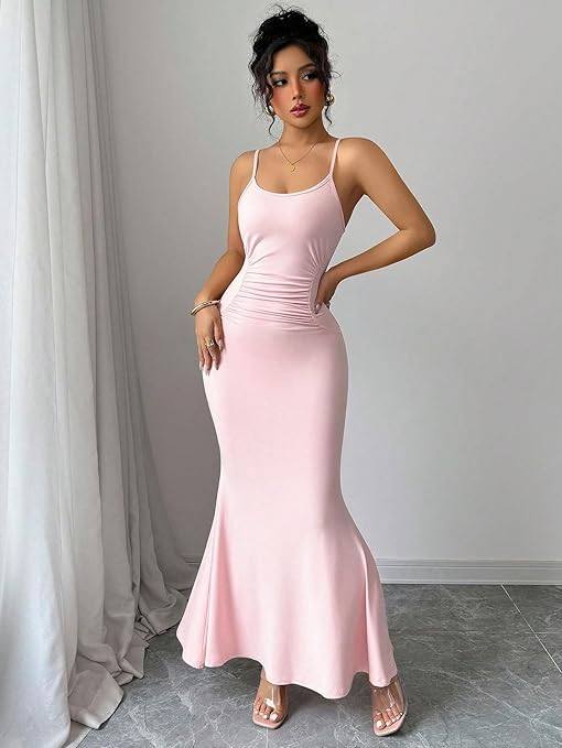 VELOMI – StyleCast Women Pink Maxi Dress