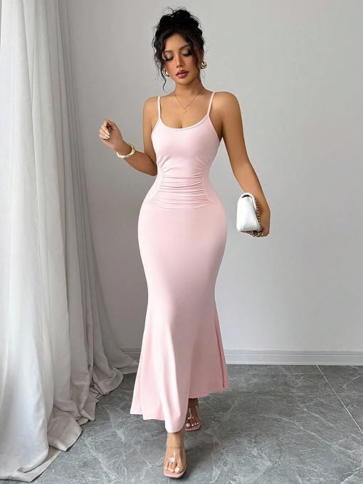 VELOMI – StyleCast Women Pink Maxi Dress