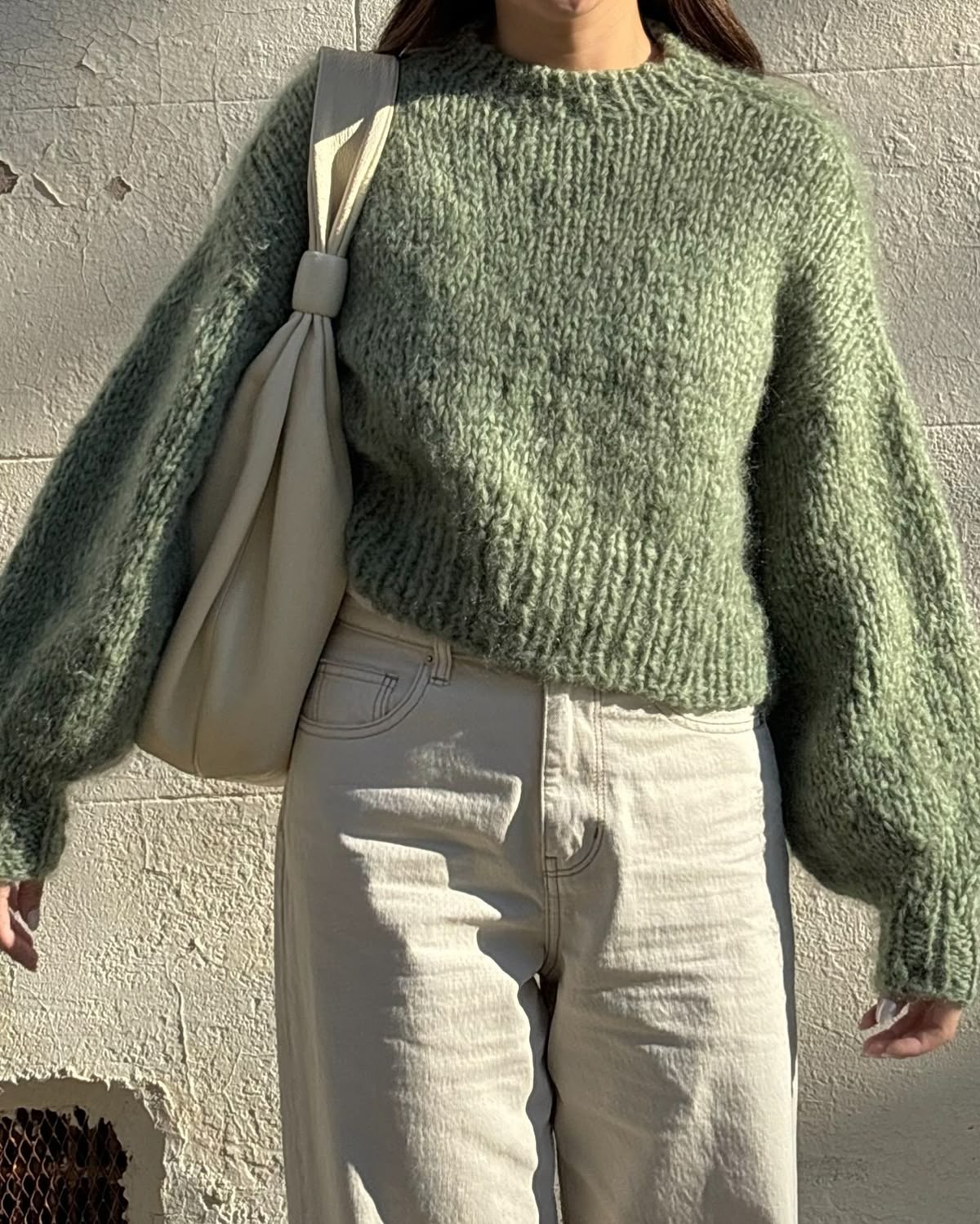 New O-Neck Loose Green Pullover Sweater For Women Autumn Winter Thick Retro Japanese Lazy Style