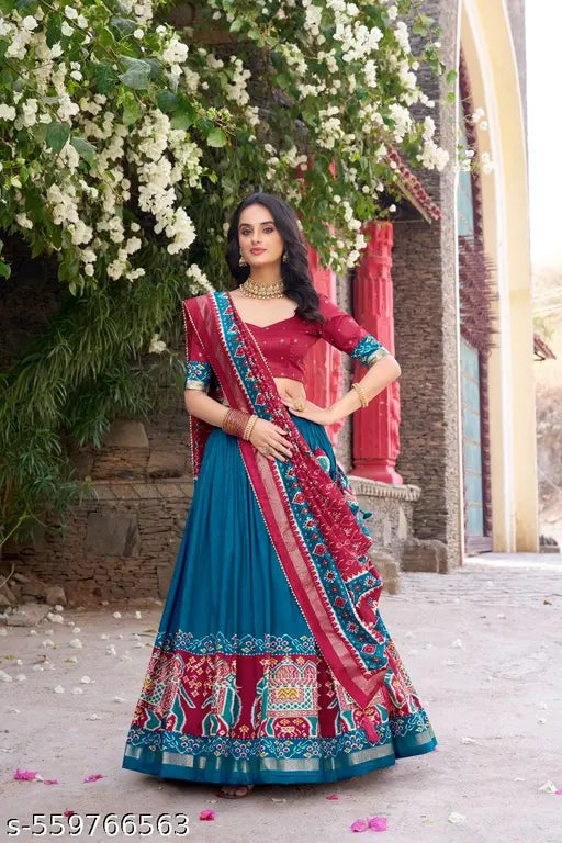 VELOMI Women’s Attractive Lehenga Choli Set – Wedding & Party Perfect