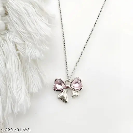 V&R ENTERPRISE New Design Premium Quality bow Ribbon Duck Moon Pendant Chain