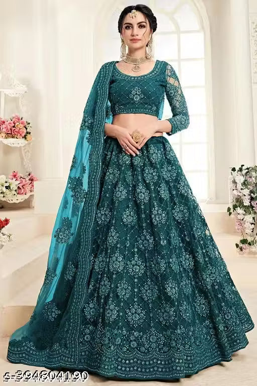 VELOMI Designer Wonder Chain Cording Lehenga Set – Festive & Wedding Wear