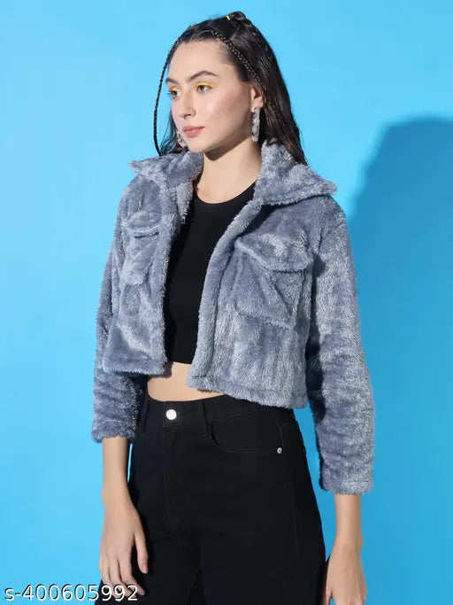 VELOMI Women’s Stylish Trendy Jacket – Perfect for College & Casual Wear