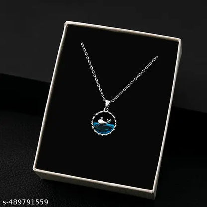 V&R ENTERPRISE New Design Premium Quality bow Ribbon Duck Moon Pendant Chain