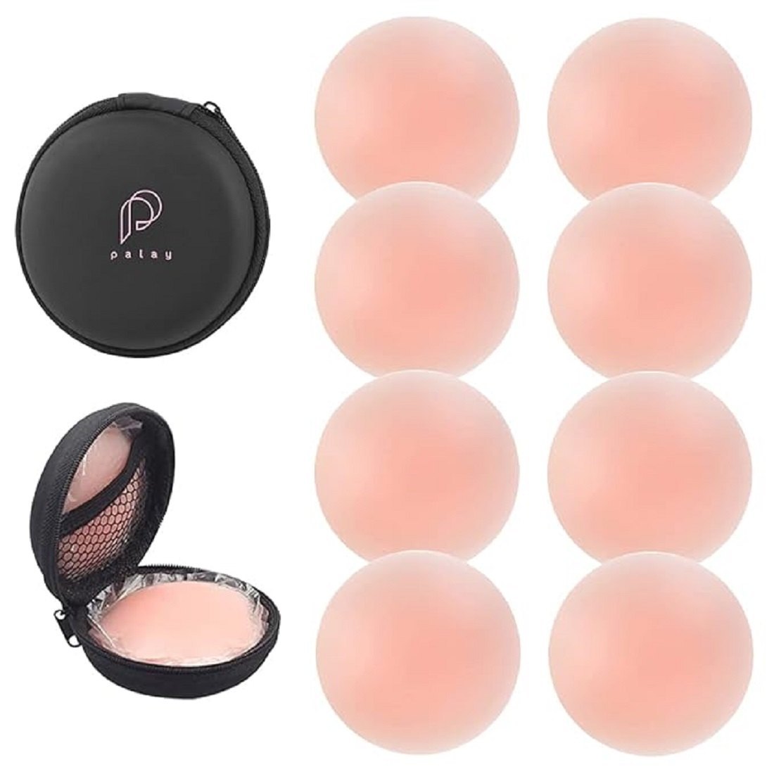 6 Pairs Seamless Silicone Nipple Pasties – Invisible, Reusable & Skin-Safe