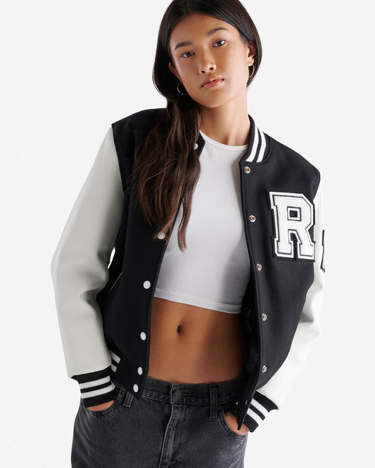 VELOMI Women’s Varsity Jacket – Stylish Full Sleeve Casual Outerwear