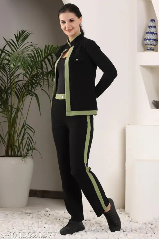 VELOMI Women’s Fashion Co-Ords Set – Stylish Top & Bottom Matching Outfit for Casual & Sport Wear