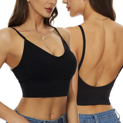 VELOMI Pack of 2 Cotton Seamless Bras – Comfortable, Lightly Padded for Daily Wear & Fitness