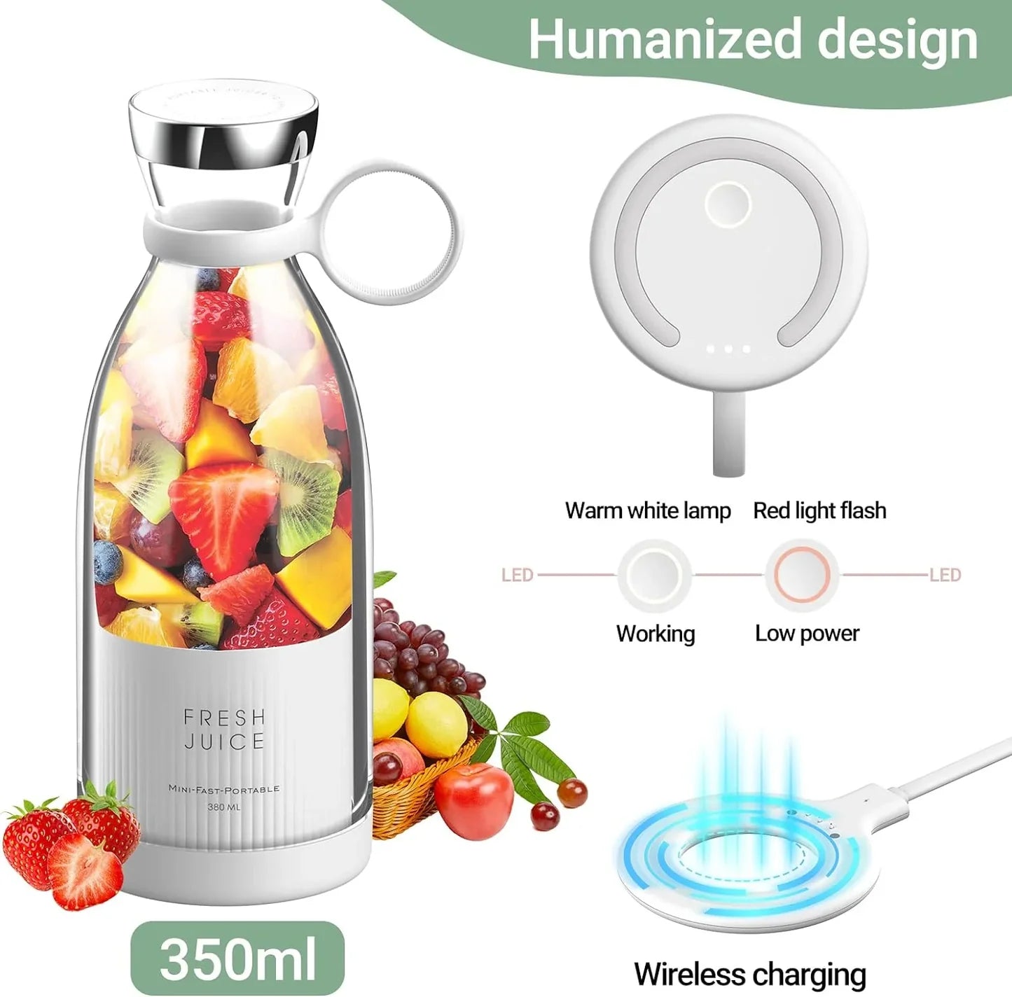 Electric Portable Mini Juicer Blender