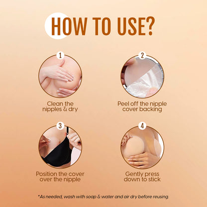 6 Pairs Seamless Silicone Nipple Pasties – Invisible, Reusable & Skin-Safe