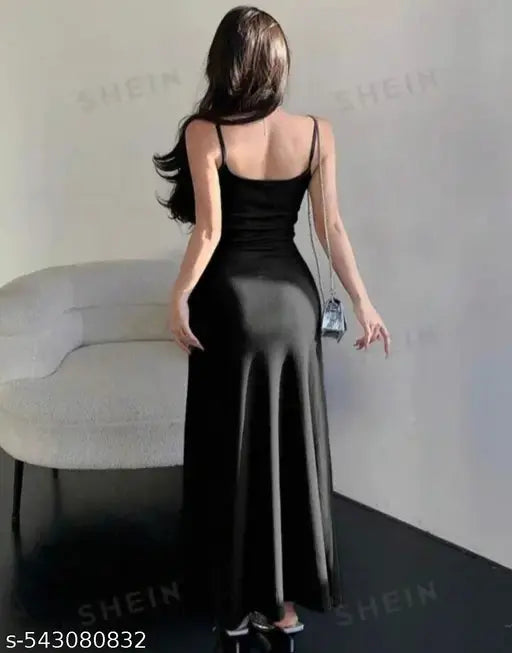 Clasyy Partywear Black Ravishing Dress