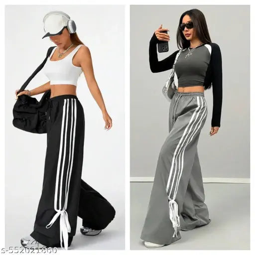 109 F Combo NS Pant 8 patti Black  Or  Grey  For Girls