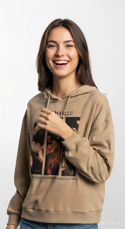 VELOMI Women’s Casual Crop Hoodie – Stylish & Comfortable Pullover in White, Black, Pink & Beige