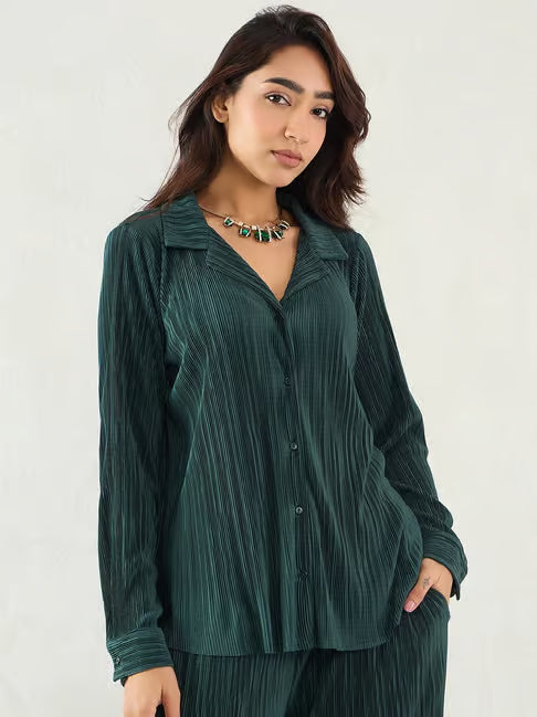 VELOMI Premium Women’s Striped Shirt – Classic Regular Fit, Timeless Casual & Office Wear