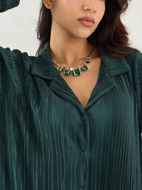 VELOMI Premium Women’s Striped Shirt – Classic Regular Fit, Timeless Casual & Office Wear