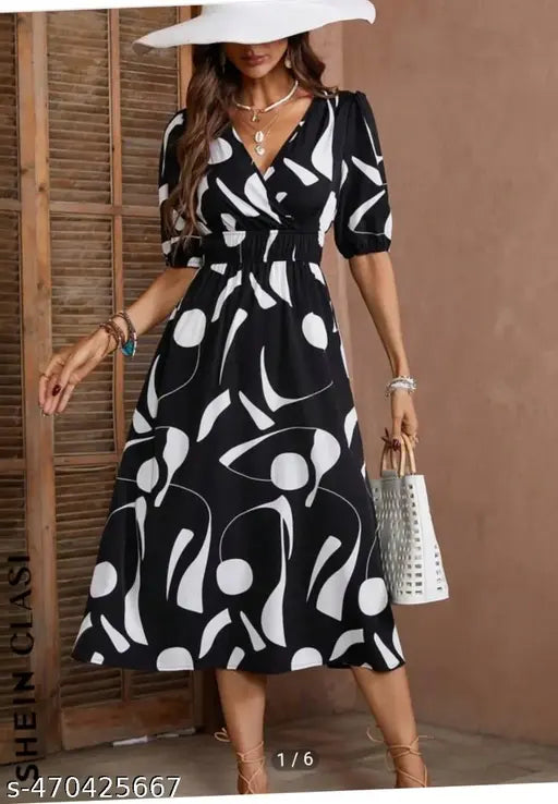 VELOMI Women’s Designer Dress – Elegant Party & Occasion Wear