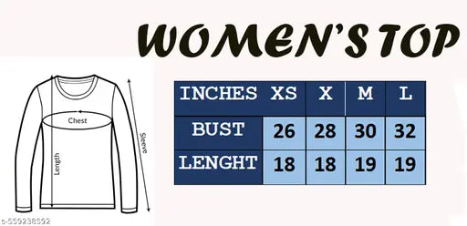 New Top For Women Full Sleeve