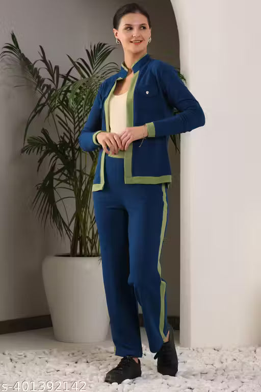 VELOMI Women’s Fashion Co-Ords Set – Stylish Top & Bottom Matching Outfit for Casual & Sport Wear
