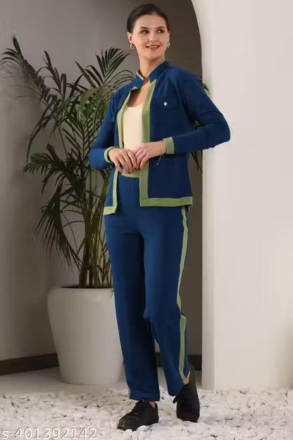 VELOMI Women’s Fashion Co-Ords Set – Stylish Top & Bottom Matching Outfit for Casual & Sport Wear