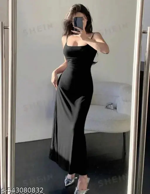 Clasyy Partywear Black Ravishing Dress