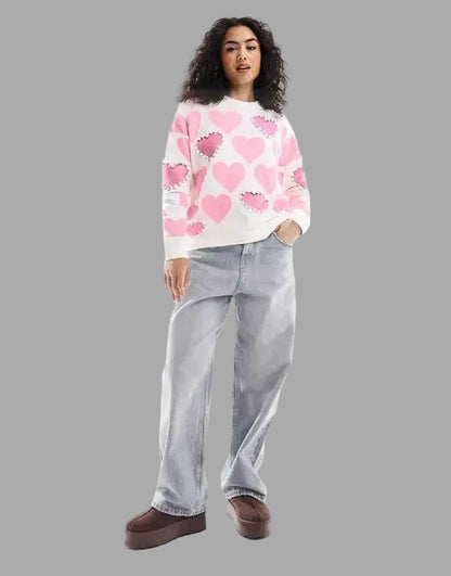 Women’s Winter Sweater – Cozy Wool & Cotton Blend Pullover, Stylish Partywear & Everyday Knitwear