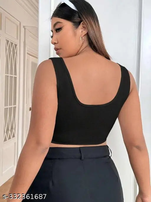 Women's Casual Slim Fit Square Neck Tank Top for Women/Girls