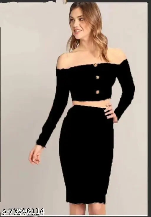 Skirt and Croptop top & bottom