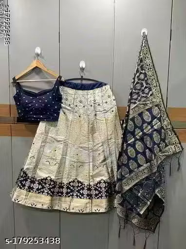 VELOMI Latest Designer Self-Pattern Lehenga Set – Festive & Party Wear