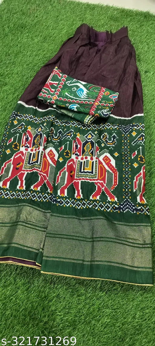 VELOMI Premium Chanderi Silk Lehenga Choli – Regal Style with Statement Dupatta