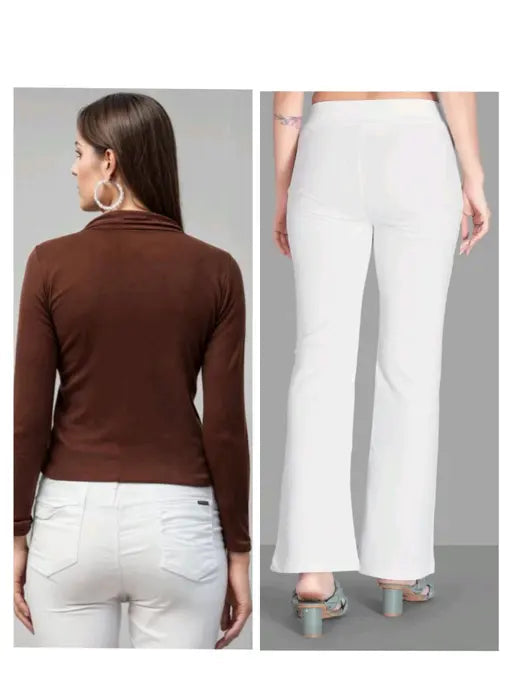 VELOMI Stylish Women’s Color Top & Bottom Set – Trendy Casual & Party Wear