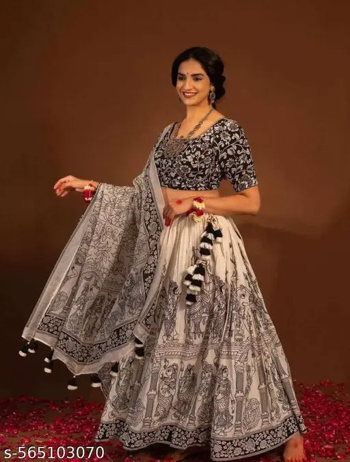VELOMI Ethnic Dola Silk Lehenga Choli – Patola & Kalamkari Fusion with Dupatta
