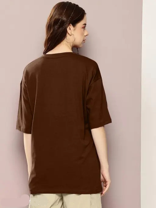 Pretty Fashionable Women Printed Oversized Half Sleeve Off Shoulder Casual And Party Wear Comfortable With Jeans  And Trousers