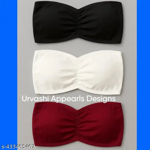 Women's & Girls Padded Bra Multicolor 3 pack combo