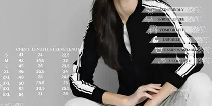 VELOMI Women’s Black Bomber Jacket – Trendy Zipper Winter Style