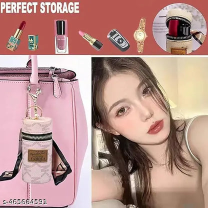 Mini Leather Bag Keychain