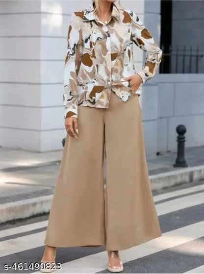 Trendy Latest Women  top and bottom set