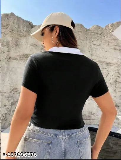 RAABTA BLACK COLOR TOP