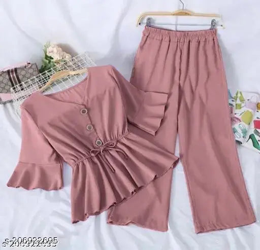 Trendy fashionable solid jumpsuit for women