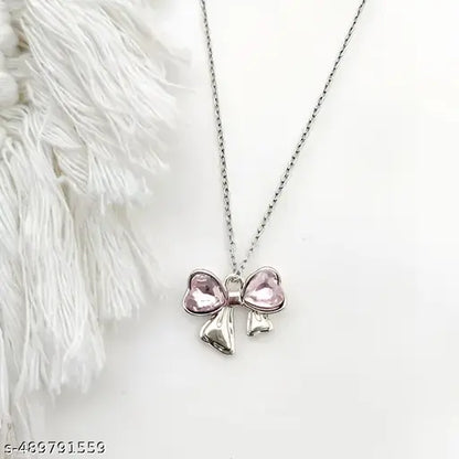 V&R ENTERPRISE New Design Premium Quality bow Ribbon Duck Moon Pendant Chain