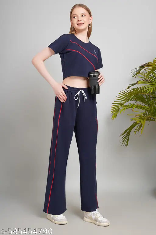 Jhoomantroo Girls/Womens Co-ords Set| Breezy Days Outfit Set| Soft & Stylish 2-Piece Set| Women's T-Shirt & Loose Pants Set| Relaxed Fit Tee & Pants Outfit