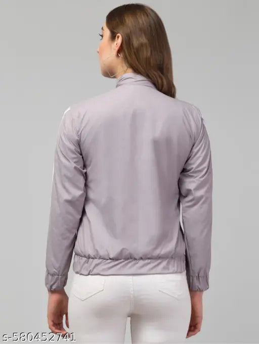 VELOMI Trendy Grey Jacket for Women – Warmth Meets Effortless Style