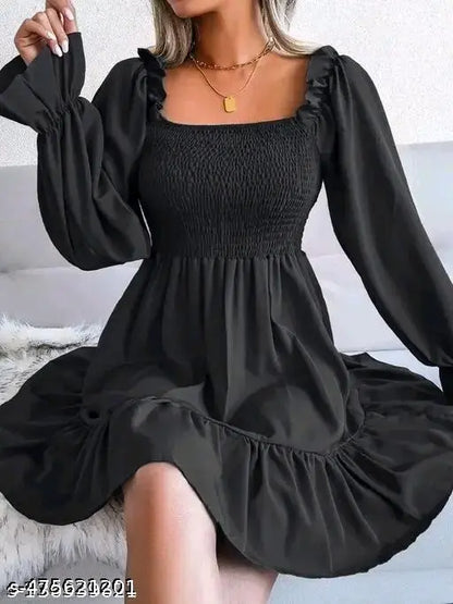 New stylish trendy fancy fashionable one piece midi dress for girls and women