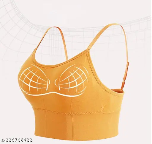 Women Gym Tops Ladies Padded Free Size multi Colour Yoga Bra Female Sports Top For Fitness Breathable(Pack Of TWO)