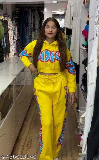 LATEST WINTER WEAR TRACK SUIT FOR WOMEN, ACTIVE WEAR WINTER TRACK SUIT, GYM WEAR, AIRPORT LOOK SET. TOP AND BOTTOM SET./IMPORTED TOP & BOTTOM SET.