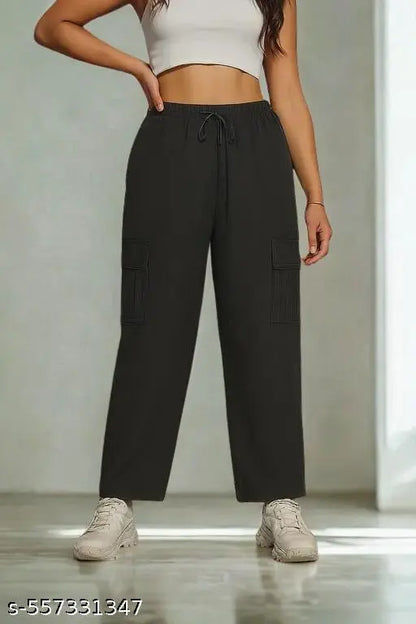 VELOMI Trendy Women’s 2-Piece Co-ord Set | Sleeveless Crop Top & Jogger Pants Combo