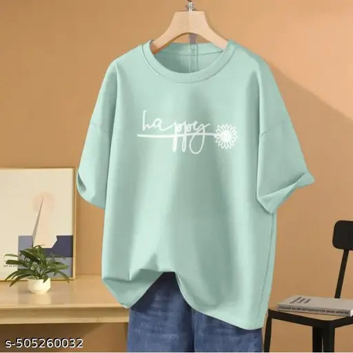 Trendy Fashionable & Modern , Classical Designed Oversize T-shirt & Tees For  Women's & Girls