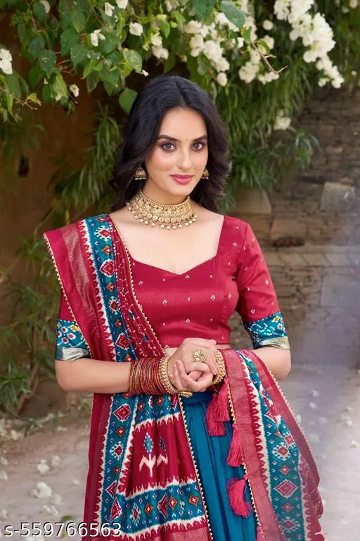 VELOMI Women’s Attractive Lehenga Choli Set – Wedding & Party Perfect