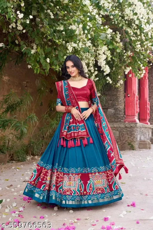 VELOMI Women’s Attractive Lehenga Choli Set – Wedding & Party Perfect