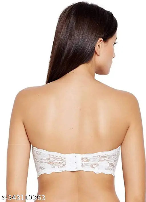 Women Tube Lightly Padded Bra With Straps